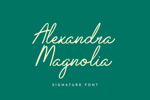 Alexandra Magnolia Font for Web Design