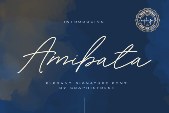 Amibata: A Script Font for Real Design Work