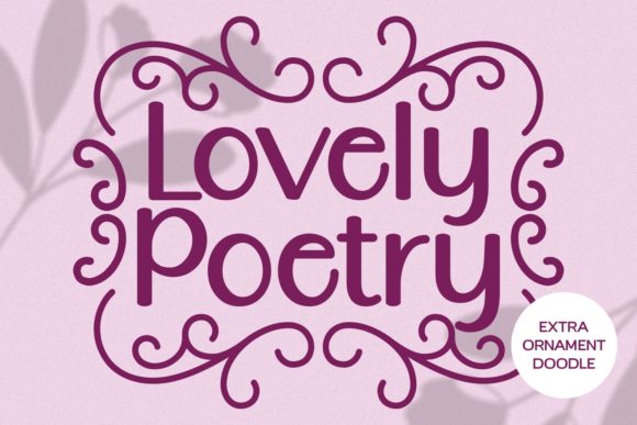Beautiful Typography with Lovely Poetry