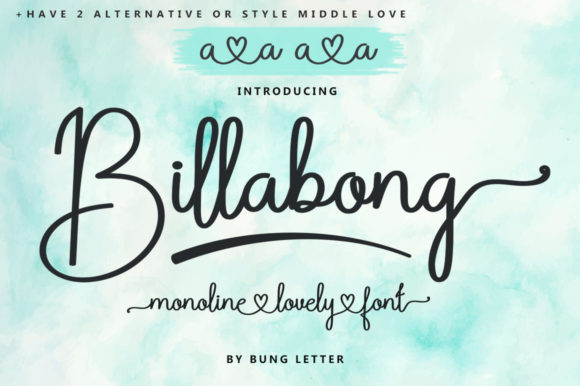 Billabong: A Whimsical Script Font