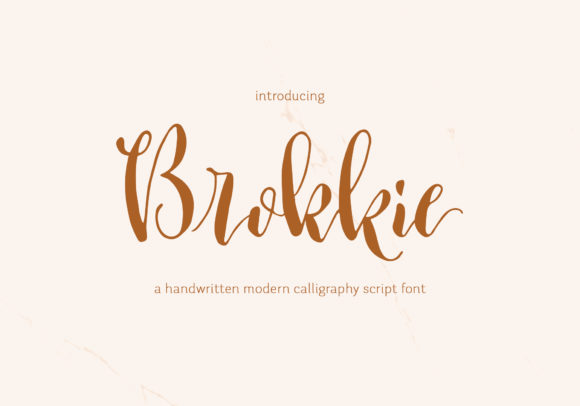 Brokkie: A Script Font for Creative Projects