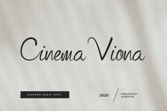 Cinema Viona: A Delicate Script Font