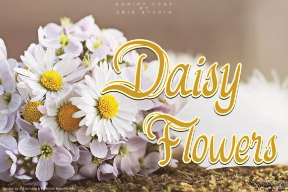 Daisy Flowers Font for Creative Projects