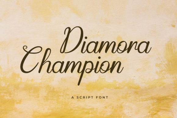Diamora Champion Font: Elegant Script for Crafters