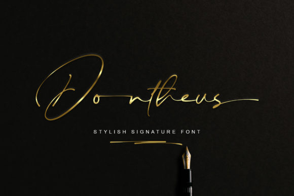 Dontheus: A Stylish Script Font