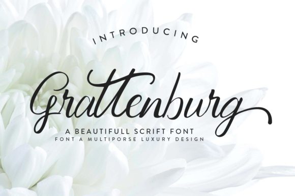 Grattenburg: A Flowing Script for Creative Campaigns