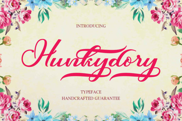 Hunkydory: A Sweet Handwritten Font