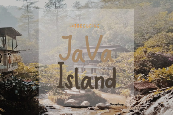 Java Island Font: A Creative Touch