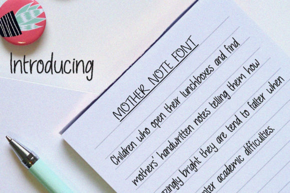Mother Note Font: Handwritten Elegance for Crafters