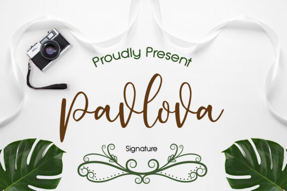 Pavlova: A Flowing Script Font