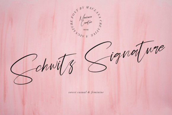 Schwitz Signature: A Luxurious Handwritten Font