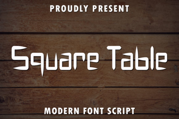 Square Table: A Script Font for Creative Expression