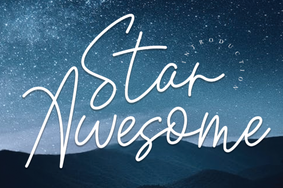 Star Awesome Font: Elegant Script for Designers