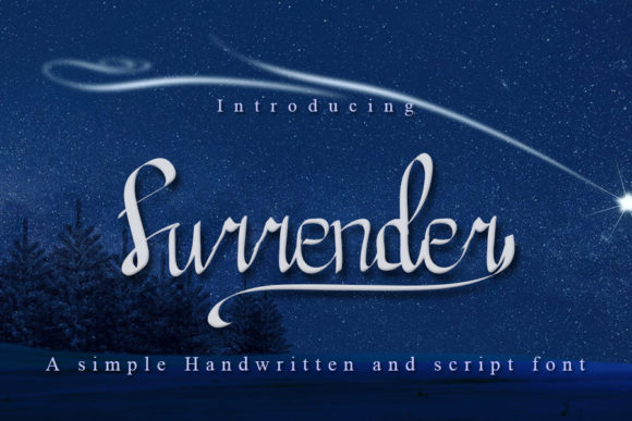 Surrender: A Sweet Script Font