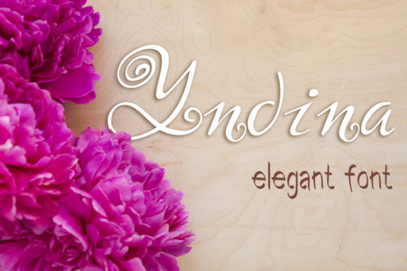 Yndina: Elegant Script Font for Crafters
